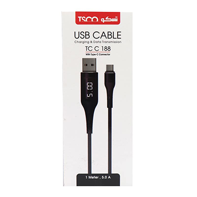 کابل تبدیل USB به USB-C تسکو مدل TC C188 طول 1 متر